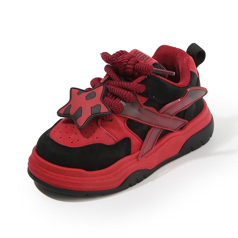 Children's Sports Shoes 2025 Spring and Autumn New Boys' Casual Shoes Lightweight Trend Girls Board Shoes Soft Sole Baby Shoes Single