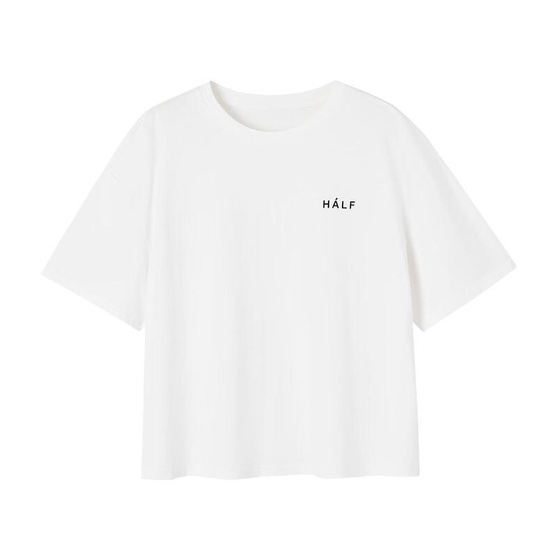 Demana Women's Loose Fit Letter Print Cotton T-Shirt