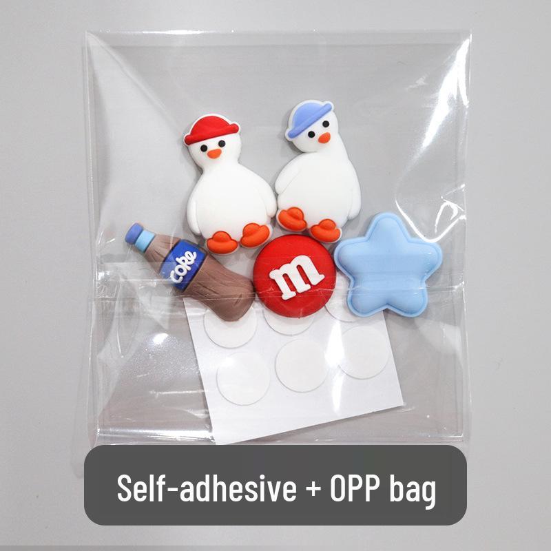 3D Cartoon Water Cup Sticker: Soft Glue Decoration, Mixed Style DIY, No-Trace Adhesive, Cute Phone Case, Refrigerator Magnet