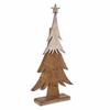 Wooden Christmas Tree Figurine 52 Cm Metal Frame