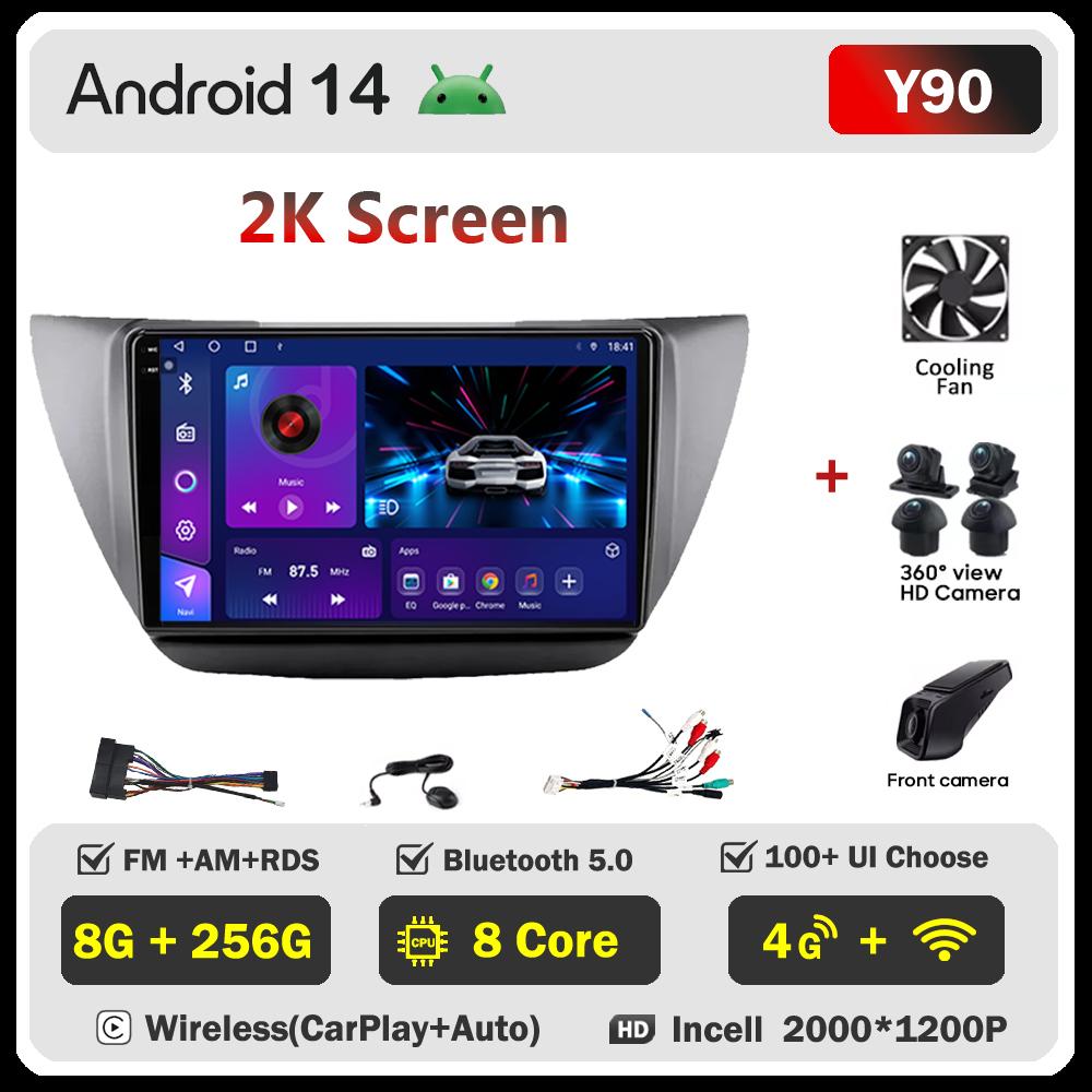 Android 14 Radio For Mitsubishi Lancer 9 Cs 2000 -2010 Car Multimedia Video Player GPS Navigation  Intelligent Car Systems Wifi