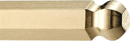 [Official Japanese Product] Made In USA BONDHUS Hex Ball Point L-Wrench Set, Gold Guard Finish, 9-Piece Set (1.5, 2, 2.5, 3, 4, 5, 6, 8, 10mm) BLX9MG