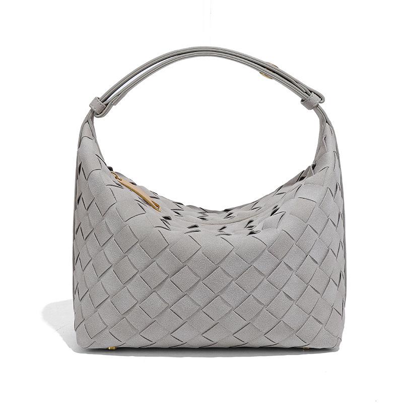 2025 Frosted Hand-Woven Mini Diamond Pattern Crossbody & Shoulder Handbag for Women