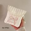 Cute Cartoon Embroidered Period Pad Bag - Portable Menstrual Cup & Sanitary Napkin Holder