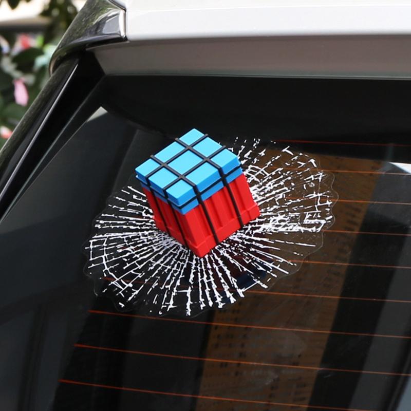 Hits Self Adhesive Funny Car Stickers 3D Airdrop Supply Box/ Grenade Decal Spoof Emblem Styling Motorcycle Label