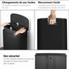 Kitchen Bin, 50 L, Pedal, Removable Inner Bucket, Soft-Close Lid, 45.1 x 36.5 x 62.6 cm, Black