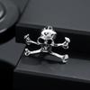 Skull And Crossbones Lapel Pin Punk Alloy Brooch Anti-fade Enamel Pin for Jacket Hat Bag Daily Outfit Accessories