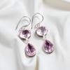Natural Morganite Gemstone 925 Sterling Silver Jewelry Handmade Earrings 1.88" EE-73-27