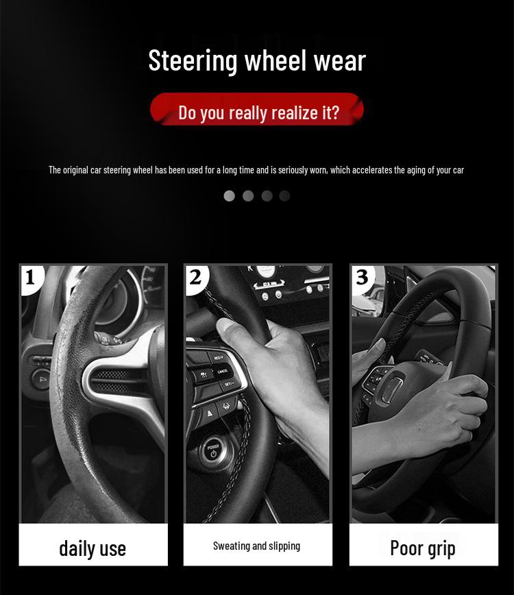 Besturn Steering Wheel Cover: Suede Leather for B90, B50, B70, B30, B30EV, X40, X80