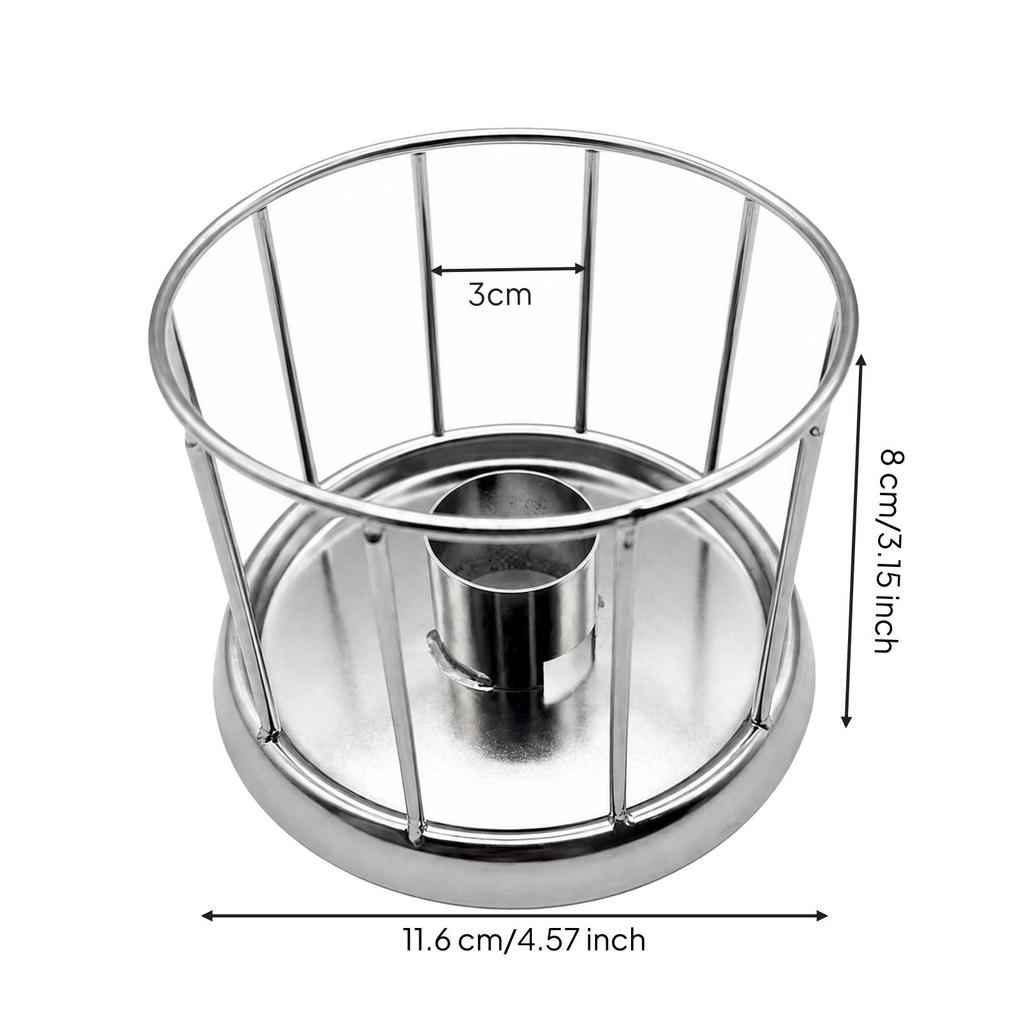 Tortoise Feeder with Guard Sturdy Stainless Steel Reptile Food Bowl Heavy Duty