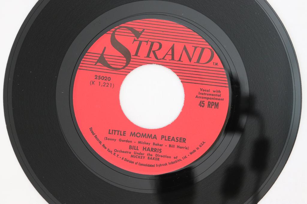 7inch Record BILL HARRIS - Little Momma Pleaser / Yeah! Yeah!  25020 Strand 1960 US Rock Used
