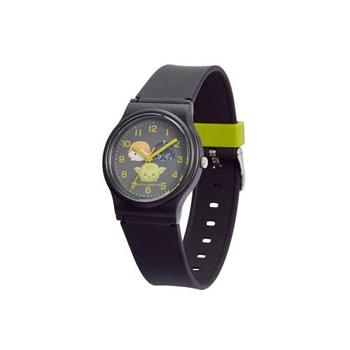 Citizen Zegarek analogowy Q&Q Disney TSUMTSUM Star Wars z motywami Yody, Dartha Vadera i Luke'a, Wodoodporny, Pasek uretanowy, V06A-506VK