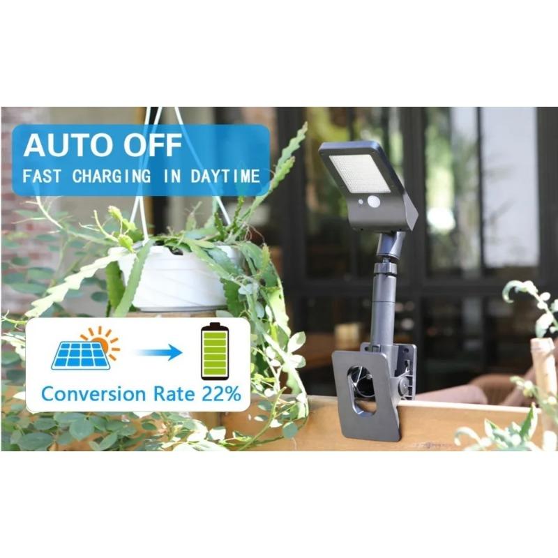 Solar Wall Light Solar Fence Light Waterproof Motion Sensor LED Induction Lamp Auto On/Off Security Porch Light for Camping