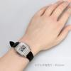 Casio LA680WEL-1 Women's Watch, Black and Silver, Leather Strap, Water Resistant, Alarm, Stopwatch
