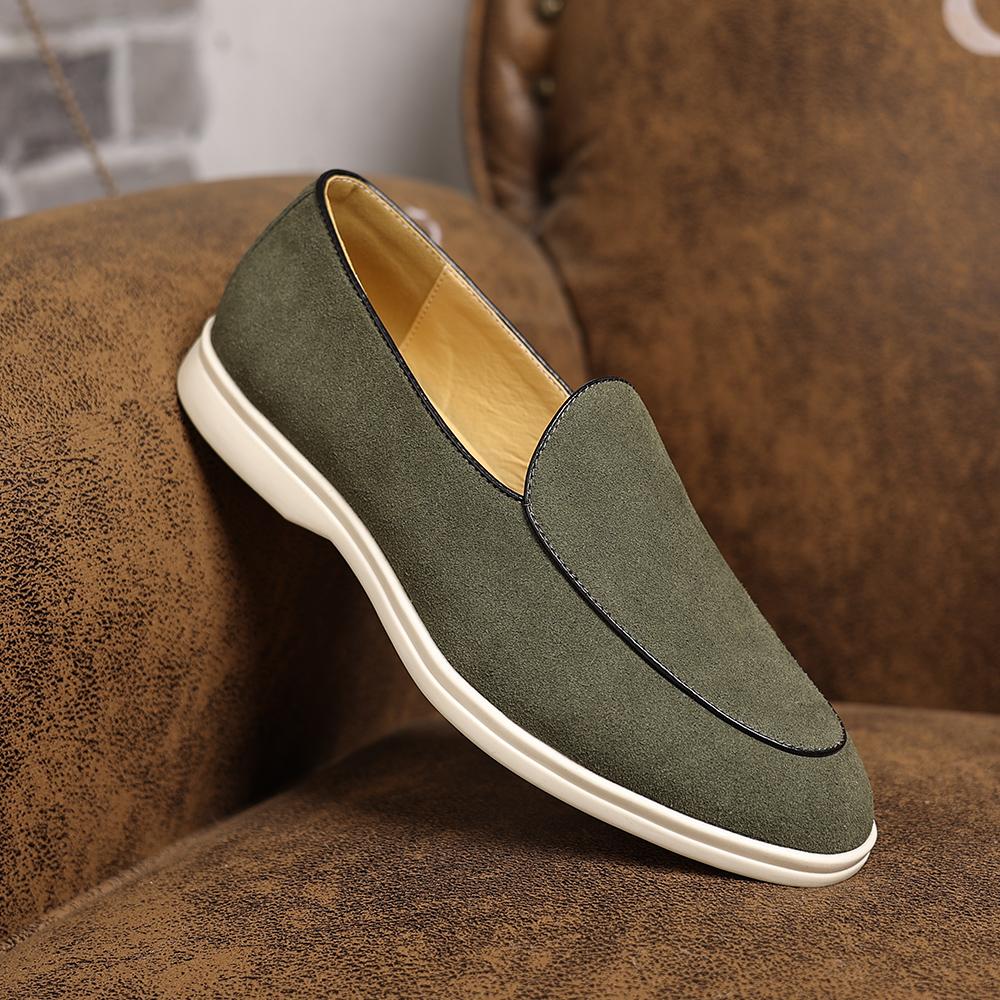 Fashion Handmade Leather Casual Shoes for Men New Arrival Male Loafers Elegantes Slip on Flats Classic Simple Moccasins Walking Footwear