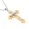 2024 Cross-Border Domineering Men's Necklace - Gold, Black, Silver Oil Drop Cross