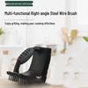 ZISIZ 3-in-1 Right-Angle BBQ Grill Cleaning Wire Brush Set