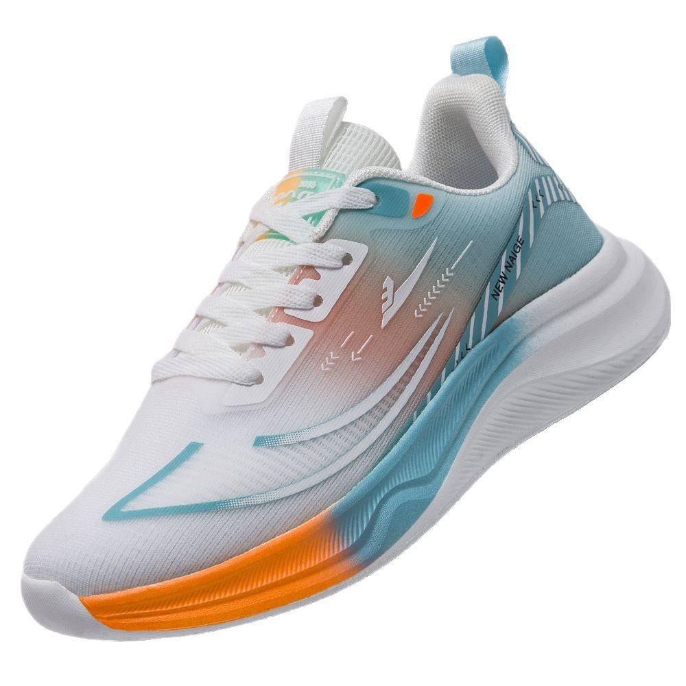 New fashion trend light color cold sticky low-top lace-up couple running shoes ultra-light mesh breathable casual sports shoes