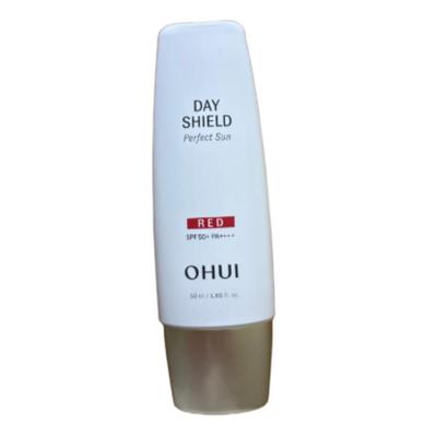 OHUI Day Shield Perfect Sun Red SPF50+ PA++++ 50ml – Tone-Correcting Sunscreen