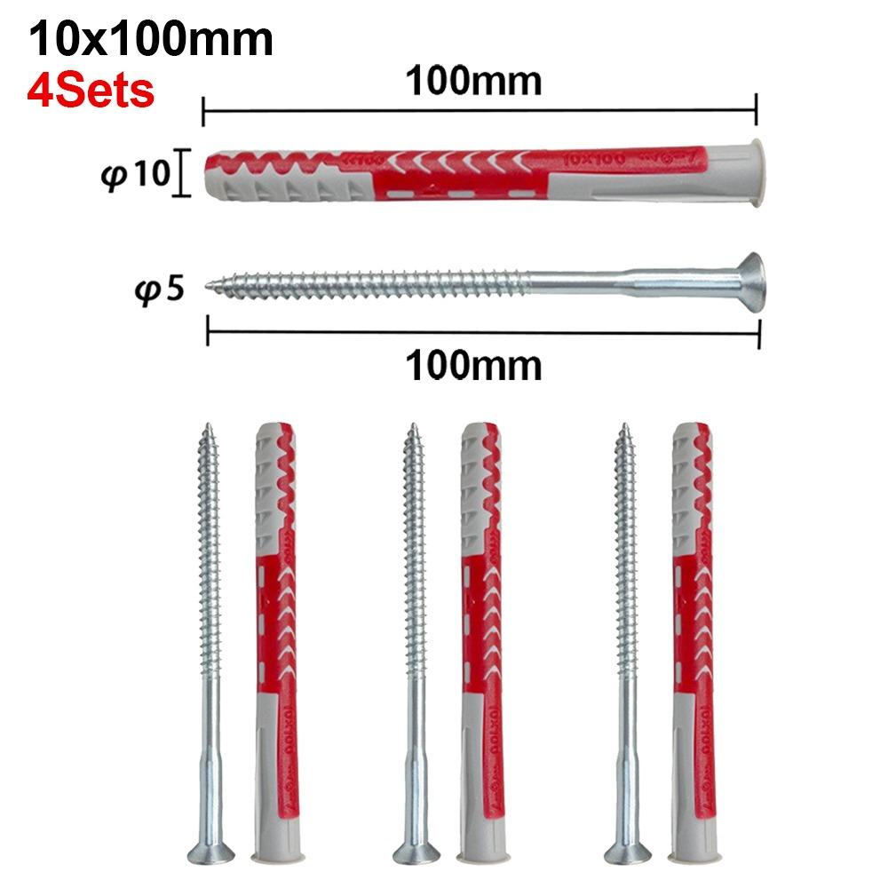 4Sets Plastic Nylon Wall Anchor Two-Color Drywall Drilling Plug  for Home Decoration Engineering
