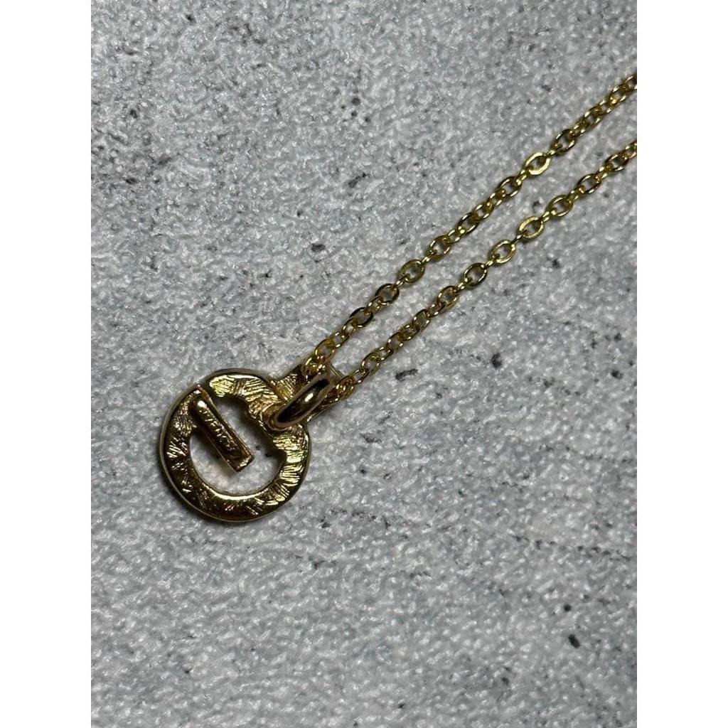 Used Givenchy logo gold necklace [289]