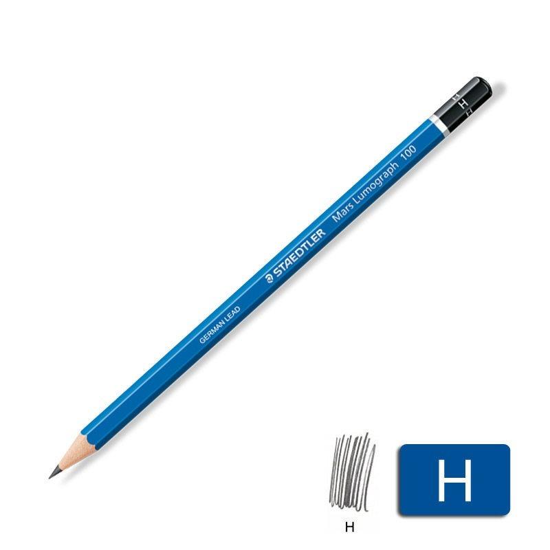STAEDTLER Blue Bar Student Drawing Sketch Pencil Natural Wood Barrel Break-Resistant Pencil Multiple Hardness Leads Available