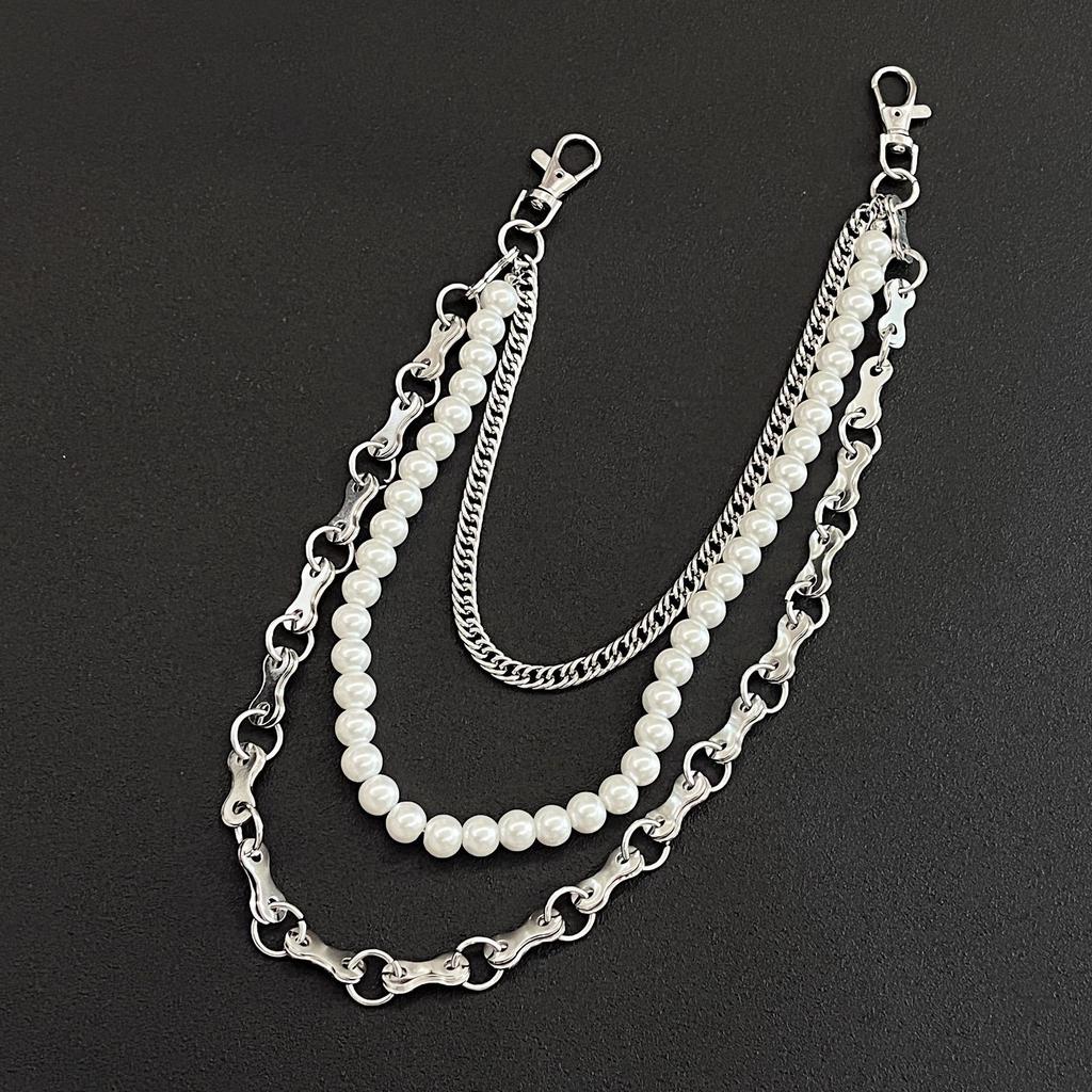 Punk Pants Chain Accessories Denim Waist Chain Hip Hop Trend Decorative Pants Lanyard Chain Lanyard