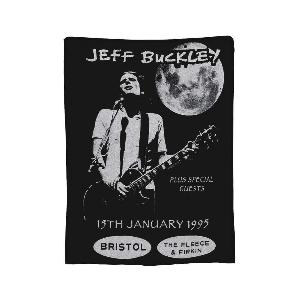 Jeff Buckley Volle Momente Legende Sänger Rock Flanell Überwurfdecke Decke für Bettwäsche Outdoor Super Warm Bettwäsche Überwürfe,