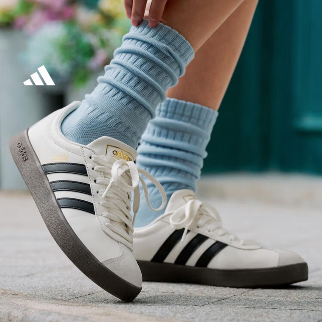 

Adidas T Head Shoes VL COURT Ретро Повседневные Кроссовки для Мужчин и Женщин - Adidas JQ1501 35.5 белый