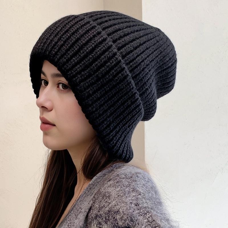 Women's Winter Knit Beanie: Versatile, Fashionable, Warm, and Cold-Proof for Taiwan, Japan, and Korea Markets
