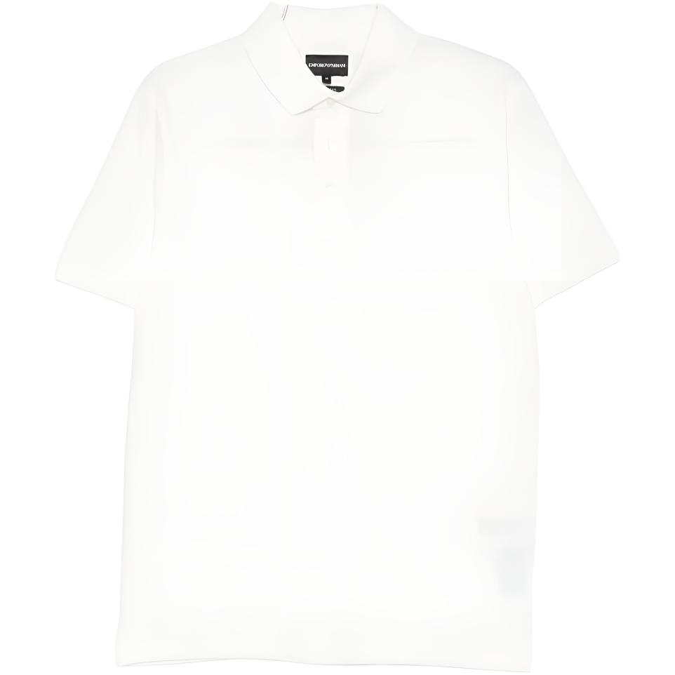 Emporio Armani Ss26 Logo Cotton Button Short Sleeve Polo Shirt Men tops EM004643-AF12955-U0003 S
