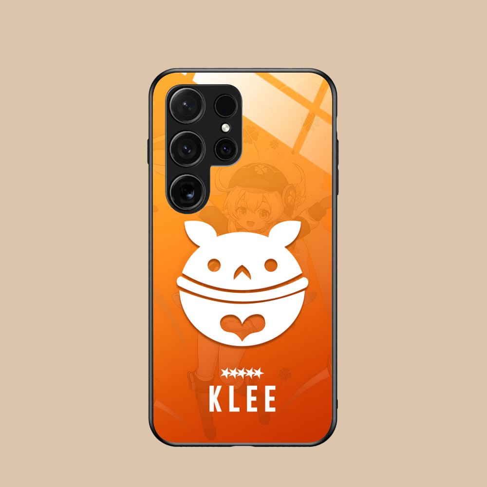 

Game GI Klee Mobile Phone Case for Samsung Galaxy S26 S25 S24 S23 S22 S21 S20 Note20 Plus FE Ultra Glass Colorful Cover Pretty Galaxy S21 FE 5G