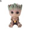 Lovely Handmade Carved Baby Groot Flower Pot Pen Holder Birthday Gift Home Decor