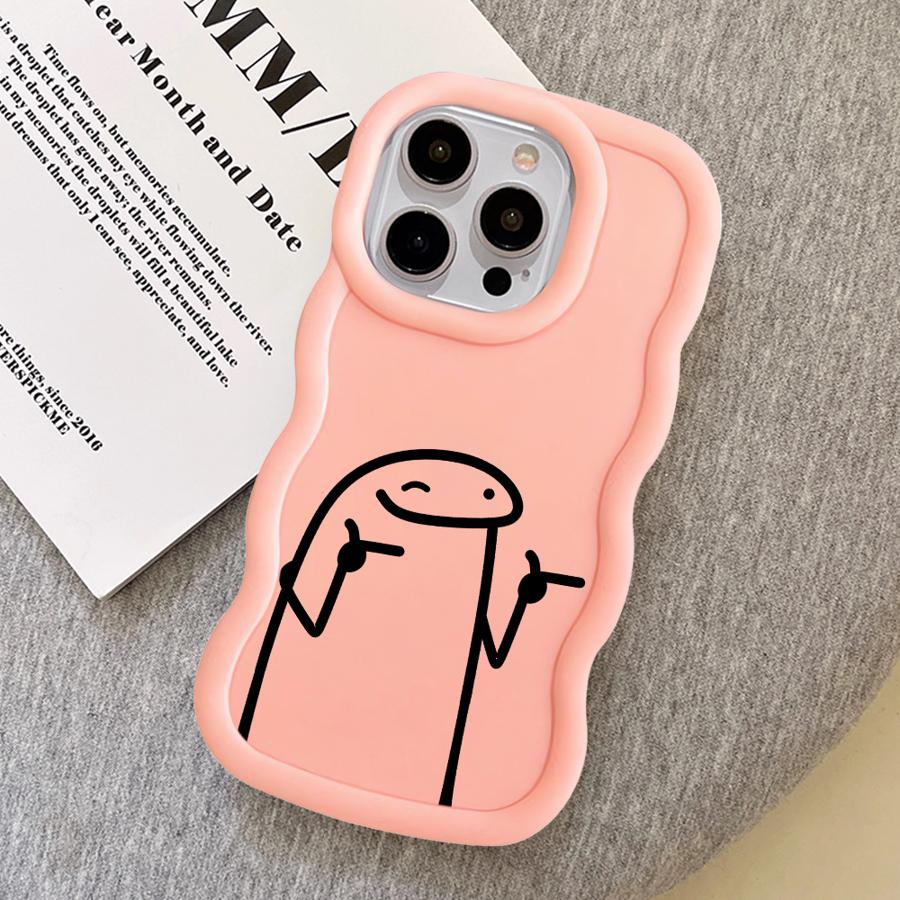 Soft Phone Cover Case for iPhone 12 14 13 8 17 Air 15 Plus XR 11 16 Pro Max Cool Line People