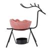 Pink Deer Iron Art Aromatherapy Burner Set Metal Essential Oil Burner Candle Holder for Home and Off