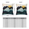 Glacial Hills Square Pillowcase Polyester Linen Velvet Pattern Zip Decor Pillow Case Sofa Cushion Case