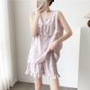 Women's Summer Ultra-Thin Cotton Satin Pajamas Set With Shorts And Sleeveless Vest, Cool Comfort Home Wear For Hot Weather