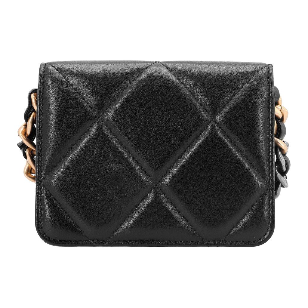 Chanel 19Bag Sheepskin Coin Purse Fanny Pack Women's Black AP2522-B04852-94305