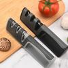 Professional Knife Sharpener Quick Edge Sharpening 3 in-1Fine & Coarse Grinding Kitchen Knife Scissor Sharpener Kitchen Supplies