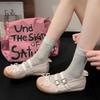 Fashion Women Flats Bow Ballet Dance Mary Jane Shoes Summer Autumn Girls Sandals Fashion New Dress Designer Casual Shallow Footwear