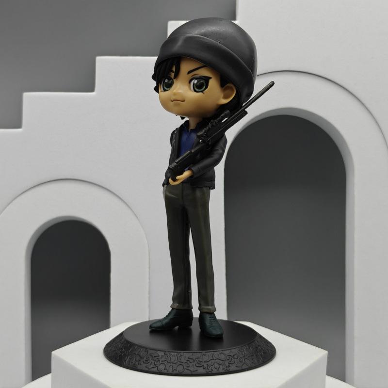 4 szt. Figurki Anime Detektyw Conan Ozdoby na Biurko Kudo Shinichi Mori Ran Edogawa Conan Japońska Kreskówka Model Lalka Zabawka Prezent