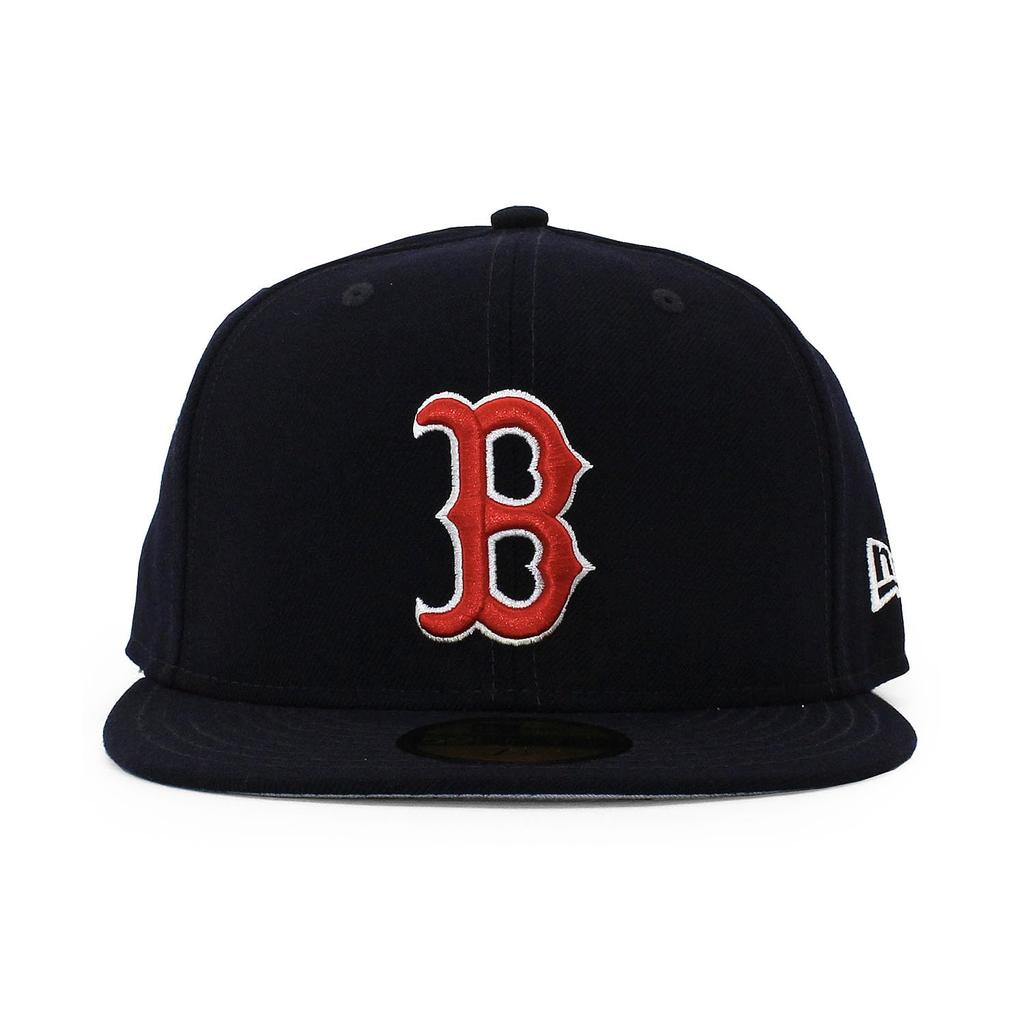 [New Era] 7 (approx. 55.8 Cm) Cap 59FIFTY Boston Red Sox MLB GREY BOTTOM FITTED CAP NAVY BOSTON RED SOX 5950 Hat [Used]