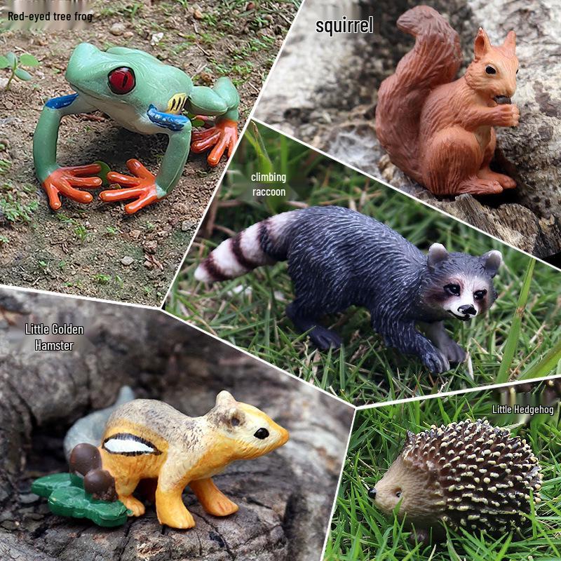 Wild Animal Model: Easter, Christmas, and Birthday Cake Decoration Toy for Children
