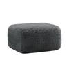 Aviana Ottoman Plush Fabric - Grey