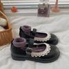 Round Head French Student with Skirt Sweet Japanese Single Shoes Children 2025 Popular Retro Mary Jane Small Leather Shoes Women