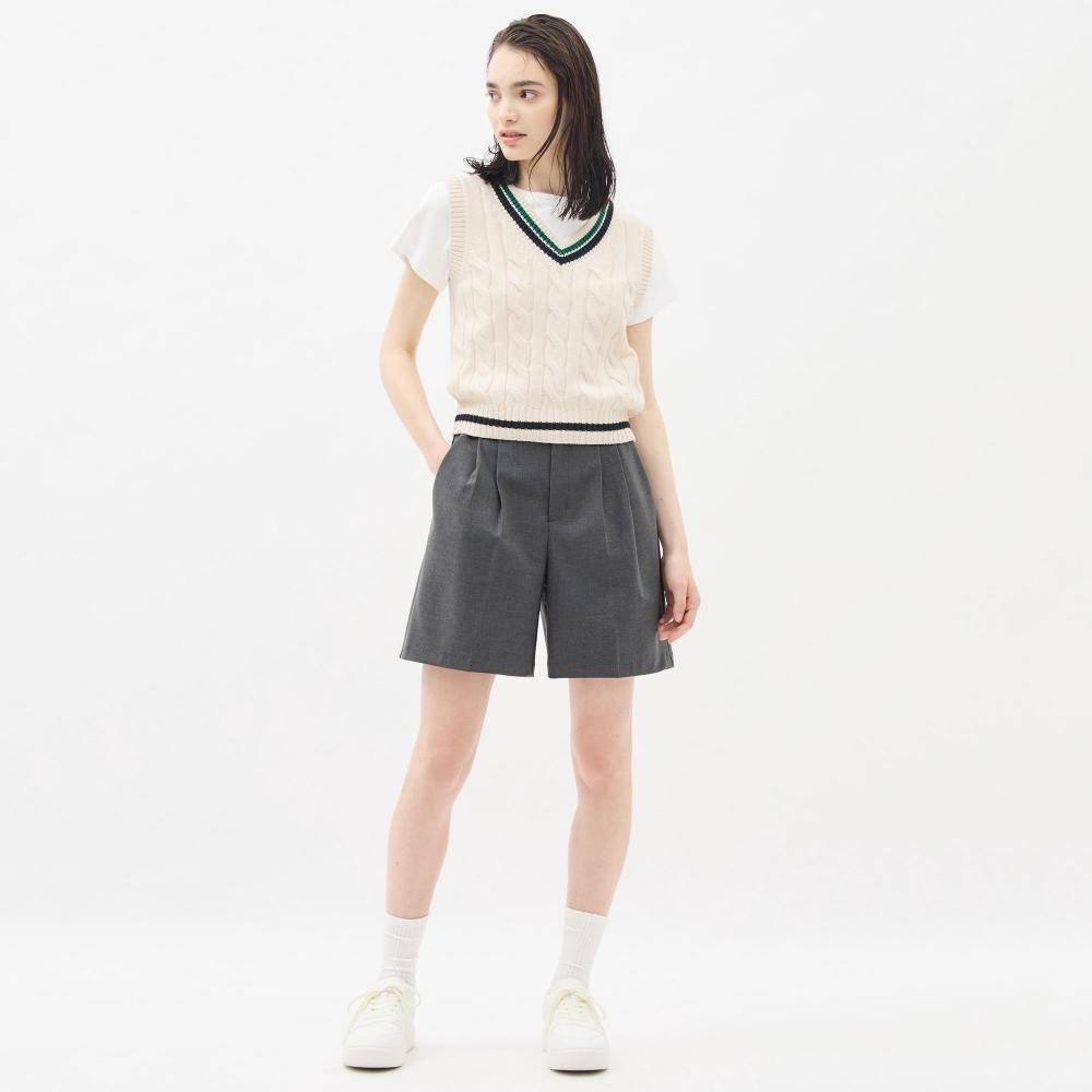 

шорты GU by Uniqlo W с защипами 08 DARK GRAY/XXL