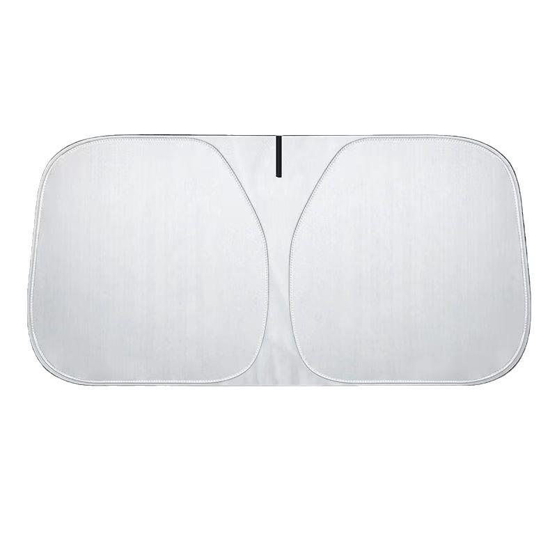 Thickened Titanium Silver Front Windshield Sunshade for Heat and UV Protection