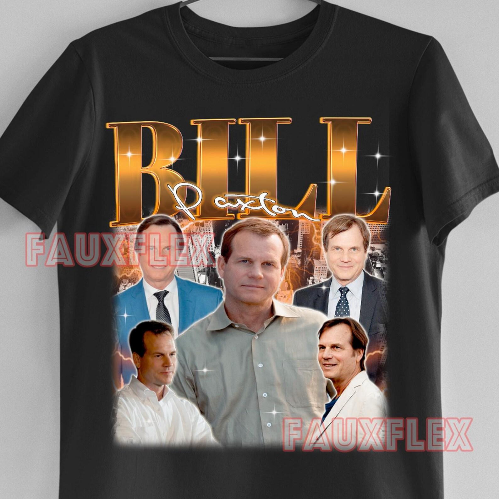 Bill Paxton Retro Collage Graphic T-Shirt, Actor Fan Merch Tee XL