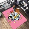 1Pc The Powerpuff Girls Printed rectangle carpet, home door mat, outdoor travel protection carpet A8