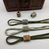 Barrel Paracord Bead Bracelet Keychains Handcraft Pendant DIY Outdoor Accessory